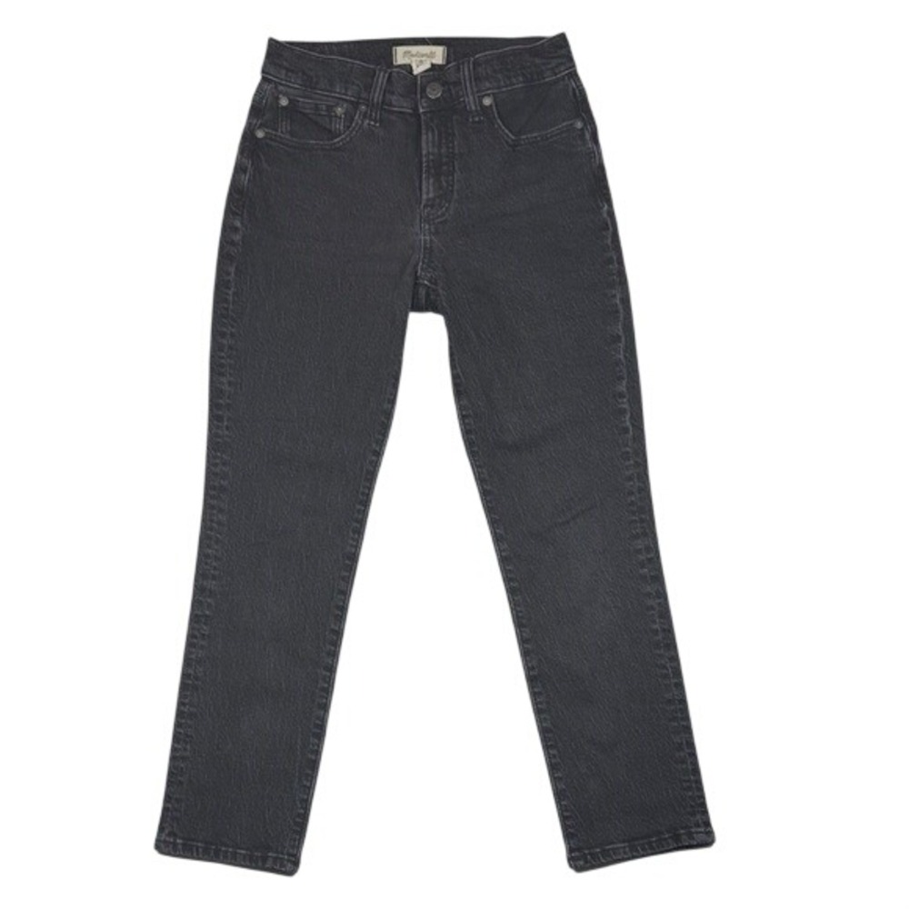 Madewell The Mid-Rise Perfect Vintage Jean Faded Black Straight Leg 26 Womens‎